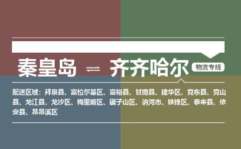 秦皇岛到齐齐哈尔物流公司-黑龙江专线专业可靠「收费标准」