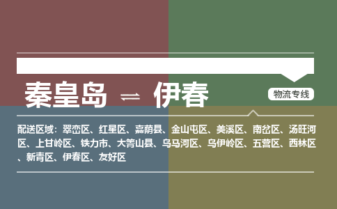 秦皇岛到伊春物流公司-黑龙江专线不随意加价「费用价格」