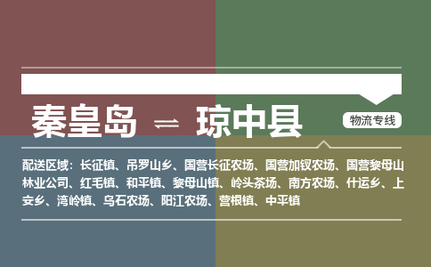 秦皇岛到琼中县物流公司-海南专线价格实惠「上门取货」