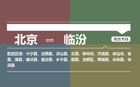 北京到临汾物流公司-山西专线机动性高「省时省心」