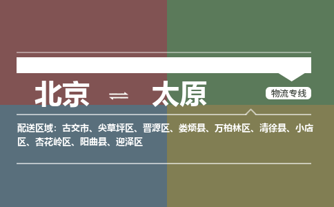 北京到太原物流公司-山西专线急速响应「全境辐射」