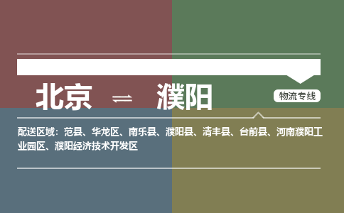 北京到濮阳物流公司-河南专线要多久时间「省时省心」