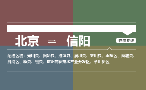 北京到信阳物流公司-河南专线专业可靠「上门取货」