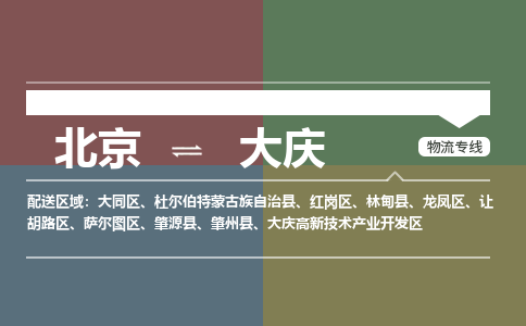 北京到大庆物流公司-黑龙江专线上门提货「价格实惠」