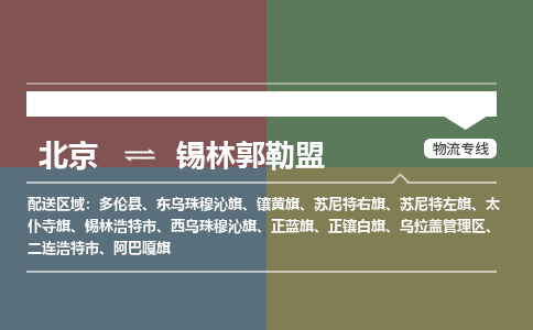 北京到锡林郭勒盟物流公司-内蒙古专线服务周到「时间多久」