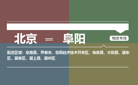 北京到阜阳物流公司-安徽专线机动性高「省时省心」