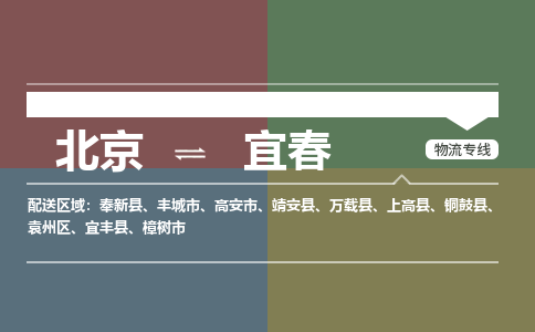 北京到宜春物流公司-江西专线运费多少「市县闪送」