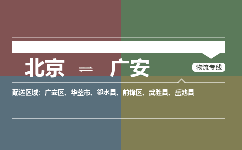 北京到广安物流公司-四川专线资质齐全「上门取货」