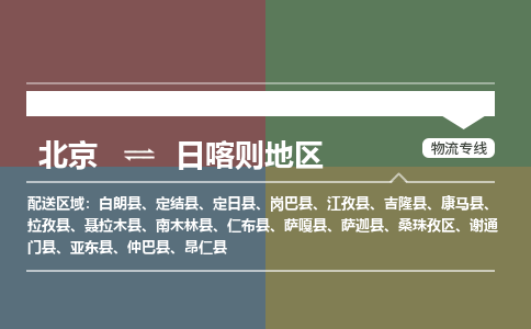 北京到日喀则地区物流公司-西藏专线价格实惠「高效准时」