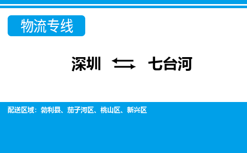 深圳到七台河物流公司-黑龙江专线要多久时间「市县闪送」