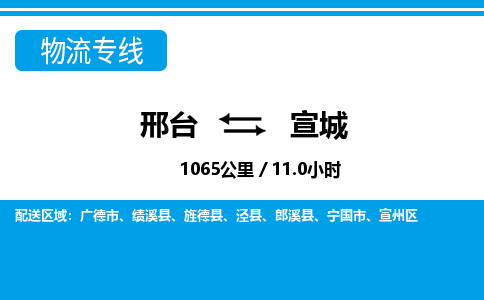 邢台到宣城物流公司-安徽专线急速响应「急件托运」